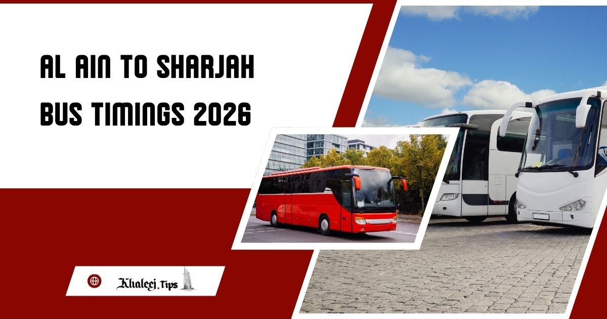 Al Ain to Sharjah Bus timings: 118 Bus Route ticket prices