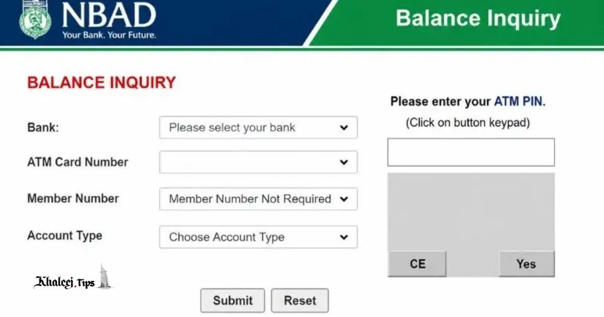 NBAD Balance Inquiry